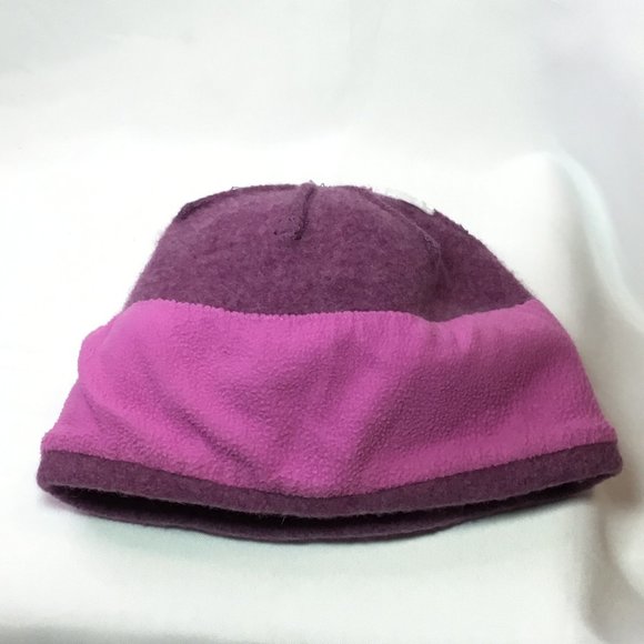 Outdoor Research Wool Blend Purple Pink Floral Pattern Winter Hat Small Tassels - Picture 7 of 7